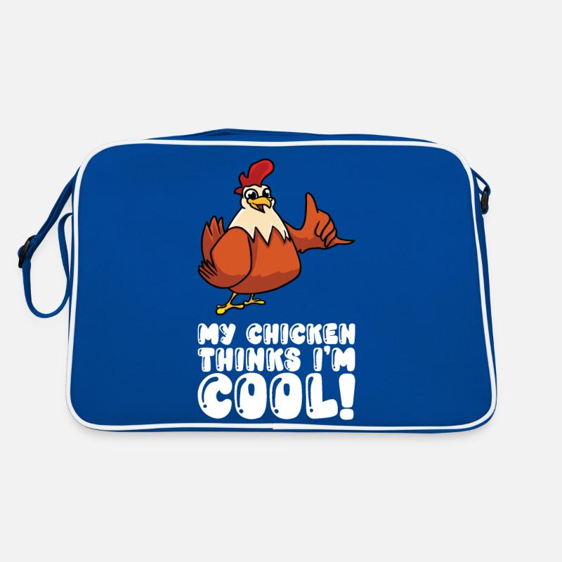 My Chicken Thinks Im Cool Retro Tasche