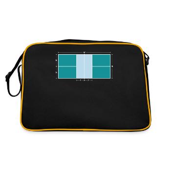Pickleball Court Joueur Mignon Pickleball Sport d’équipe - Sac Retro - noir/or - Dos