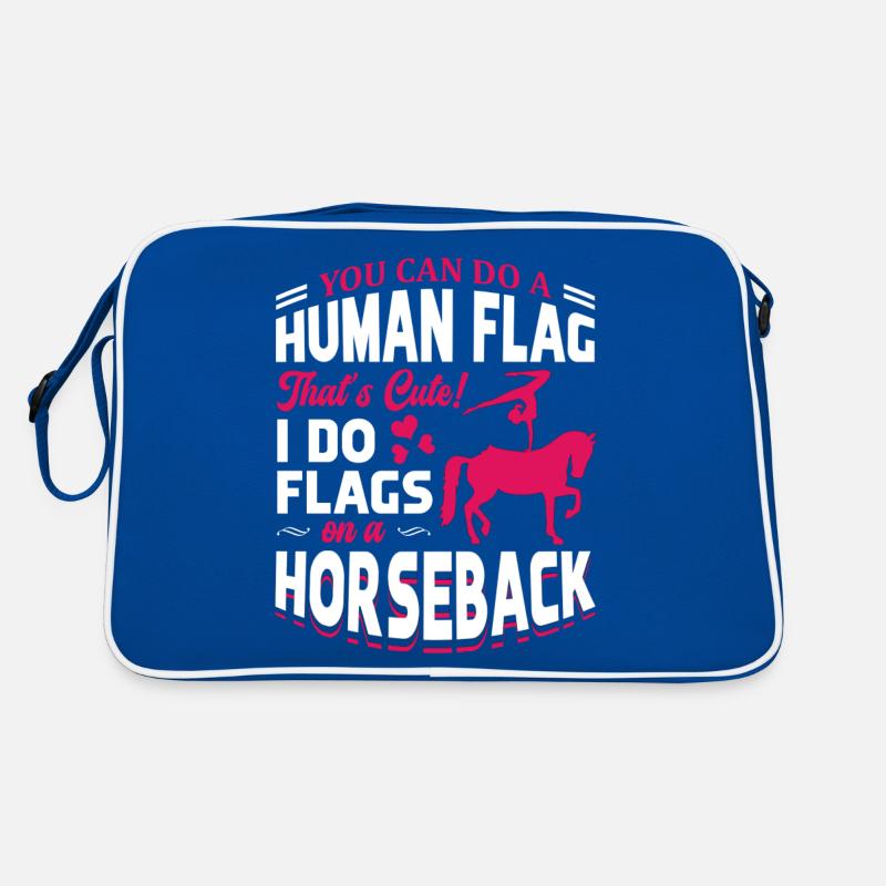 Voûter je fais des drapeaux à cheval Sac Retro