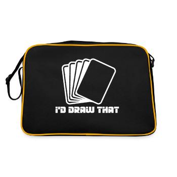 Cartes à collectionner je dessinerais ça - Sac Retro - noir/or - Dos
