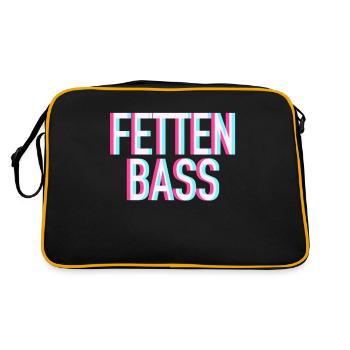 Fat Bass Raver Design - Sac Retro - noir/or - Dos