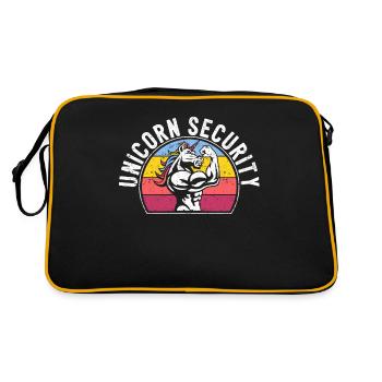 Licorne Sécurité Drôle Costume Police Coffre-fort - Sac Retro - noir/or - Dos