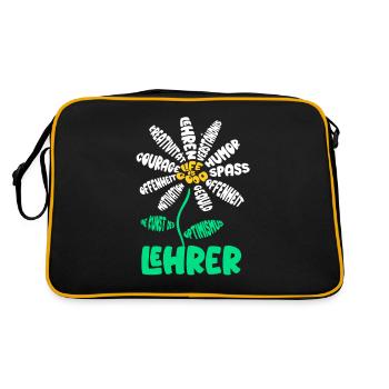 Caractéristiques de Teachers Flowers Design - Sac Retro - noir/or - Dos