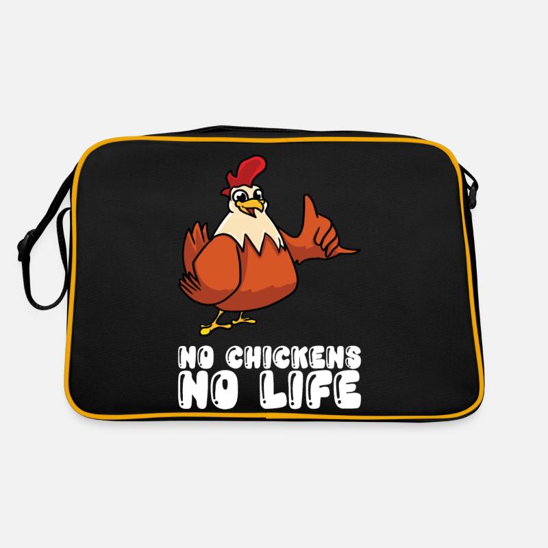 Pas de vie sans poulets Sac Retro