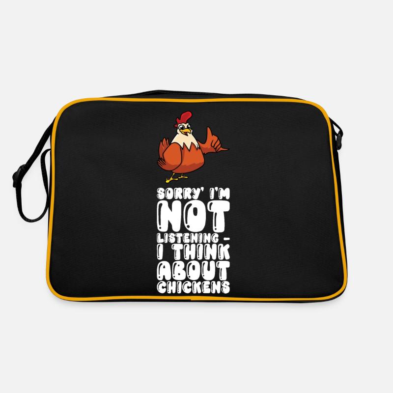 Je n’écoute pas, je pense que les poulets Sac Retro