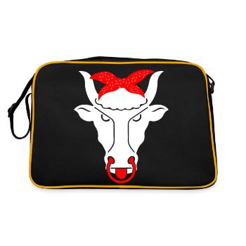 Vache suisse - Sac Retro - noir/or - Dos