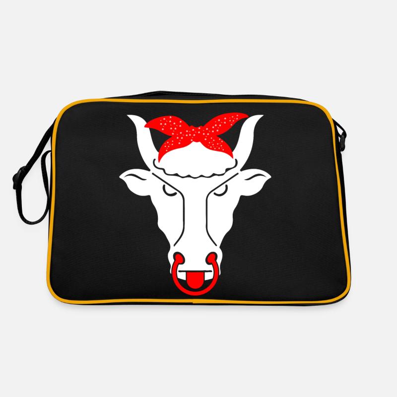 Schweizer Kuh Retro Tasche