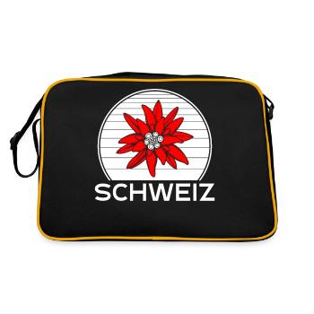 Gentiane suisse - Sac Retro - noir/or - Dos