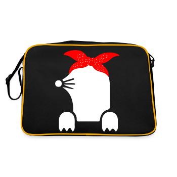 La taupe - Sac Retro - noir/or - Dos
