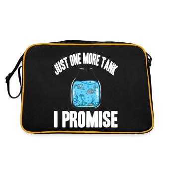 Juste un réservoir de plus que je promets drôle d’amoureux des poissons - Sac Retro - noir/or - Dos