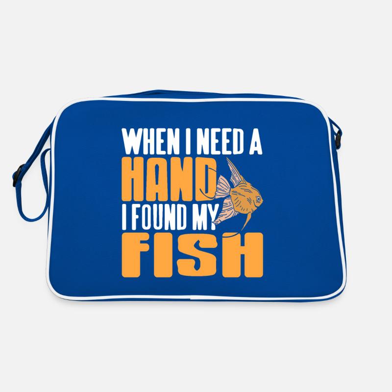 When I Need A Hand I Found My Fish Awesome Tea Retro Bag