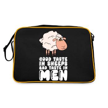 Good Taste In Sheeps Bad Taste In Men - Retro Bag - black/gold - Back
