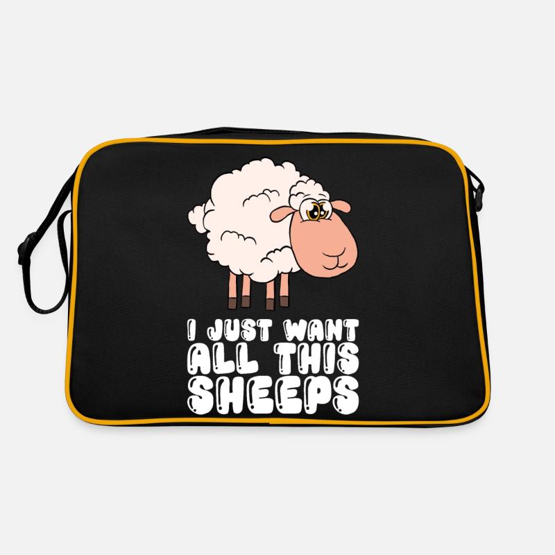 Je ne ferai que tous ces moutons Sac Retro