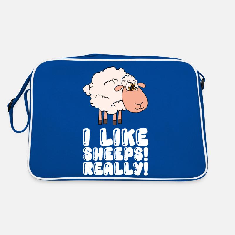 J’aime beaucoup les moutons Sac Retro
