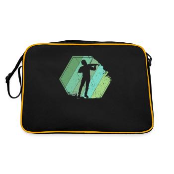 Violin Player Retro - Retro Bag - black/gold - Back