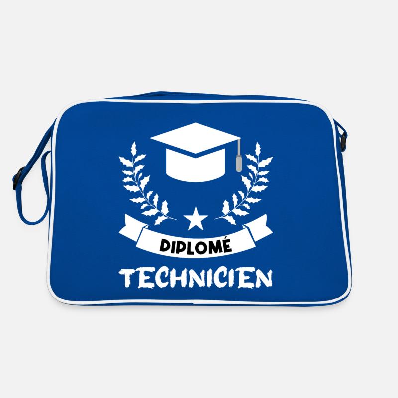 diplômé technicien. Sac Retro