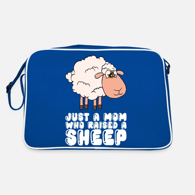Nur Eine Mutter, Die Ein Schaf Aufgezogen Hat Retro Tasche