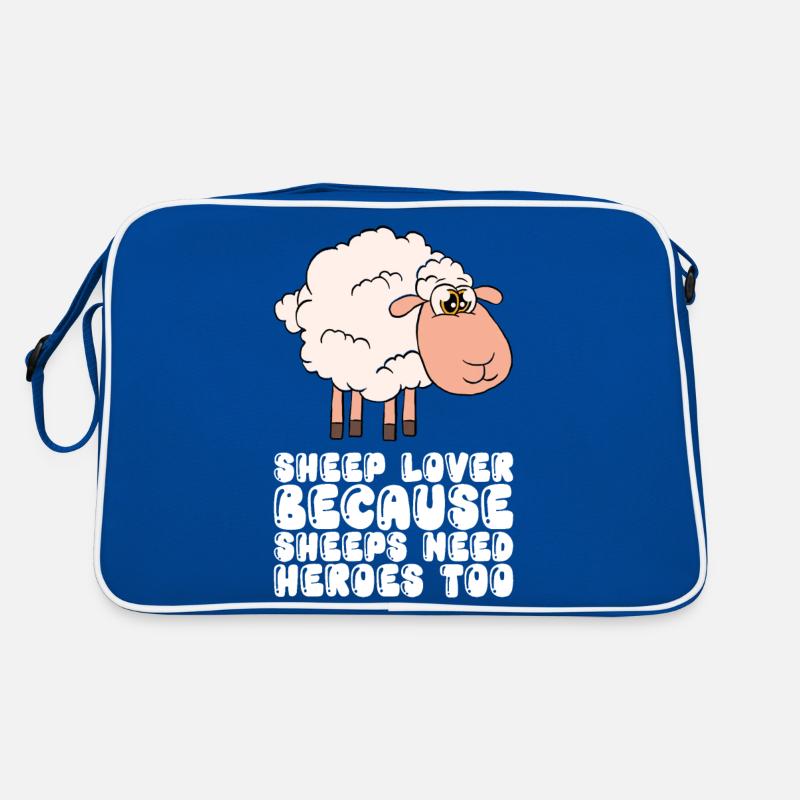 Sheep Lovers Because Sheep Also Need Heroes Retro Bag