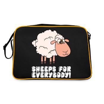 Sheep For All - Retro Bag - black/gold - Back