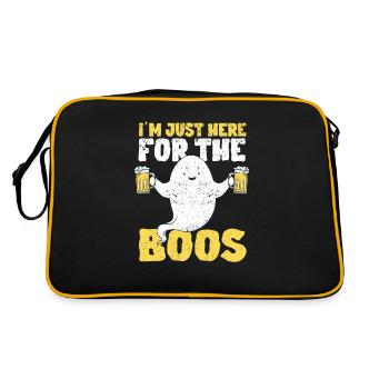 Je suis juste là pour le fantôme d’Halloween Boos - Sac Retro - noir/or - Dos