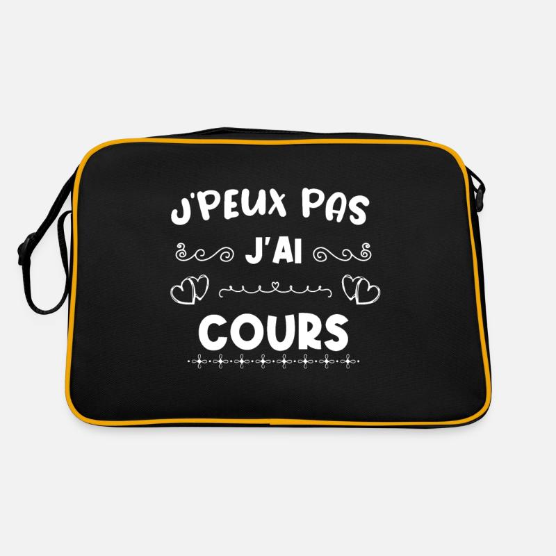 je peux pas j ai cours Sac Retro