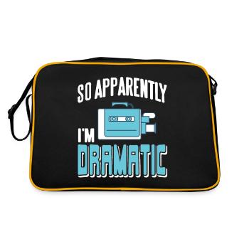 Donc, apparemment, je suis un t-shirt d’acteur dramatique et drôle - Sac Retro - noir/or - Dos