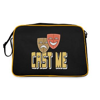 Cast Me Vintage Design pour acteurs et actrices - Sac Retro - noir/or - Dos