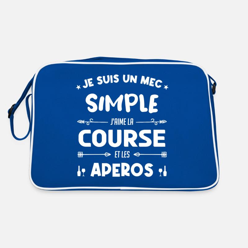 Course à pied - un mec simple Sac Retro