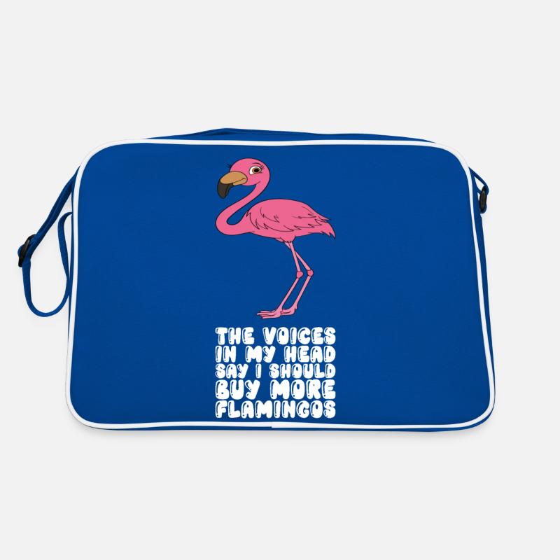 Funny flamingo graphics Retro Bag