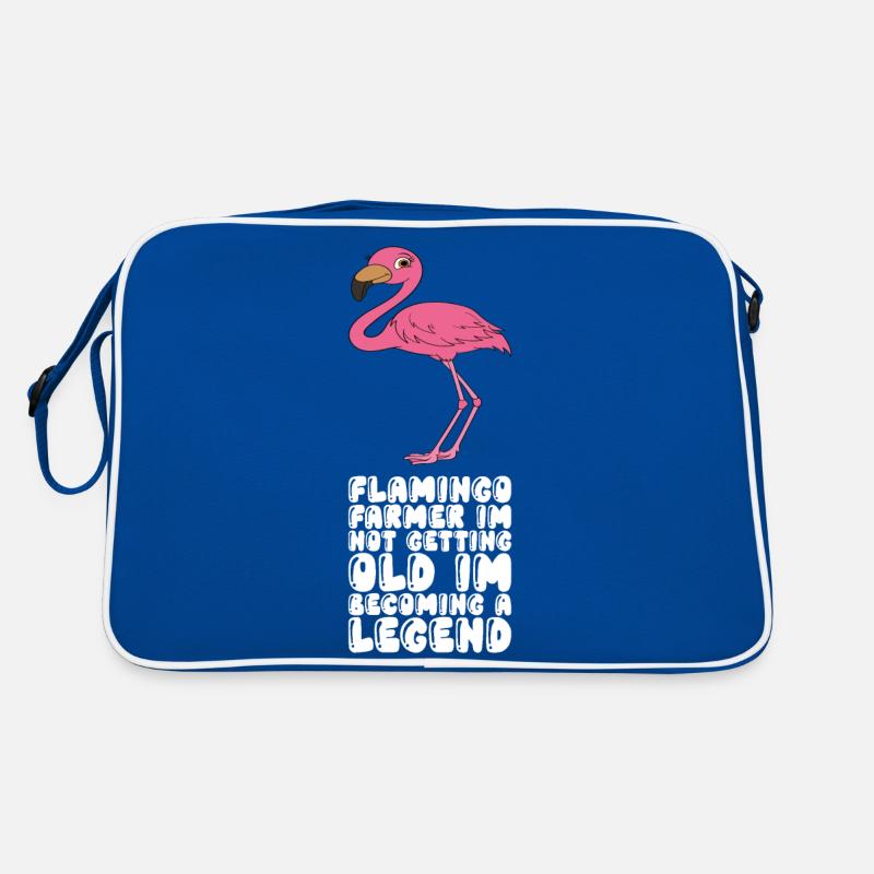 Funny flamingo graphics Retro Bag