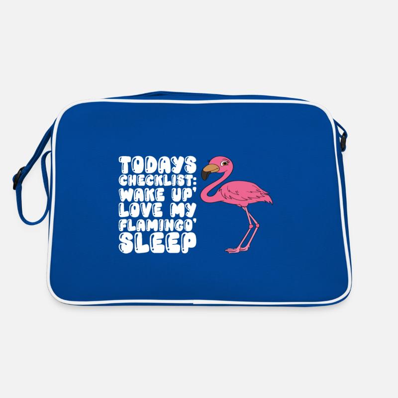 Funny flamingo graphics Retro Bag
