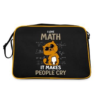 Mathematics Geometry - Algebra Gymnasium Mathe - Retro Bag - black/gold - Back