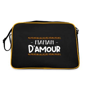 maman d'amour - Sac Retro - noir/or - Dos