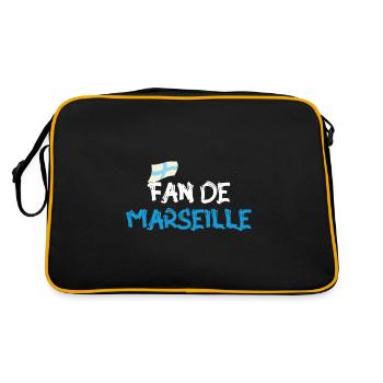 Fan de Marseille - Sac Retro - noir/or - Dos