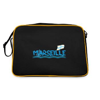 Marseille - Sac Retro - noir/or - Dos