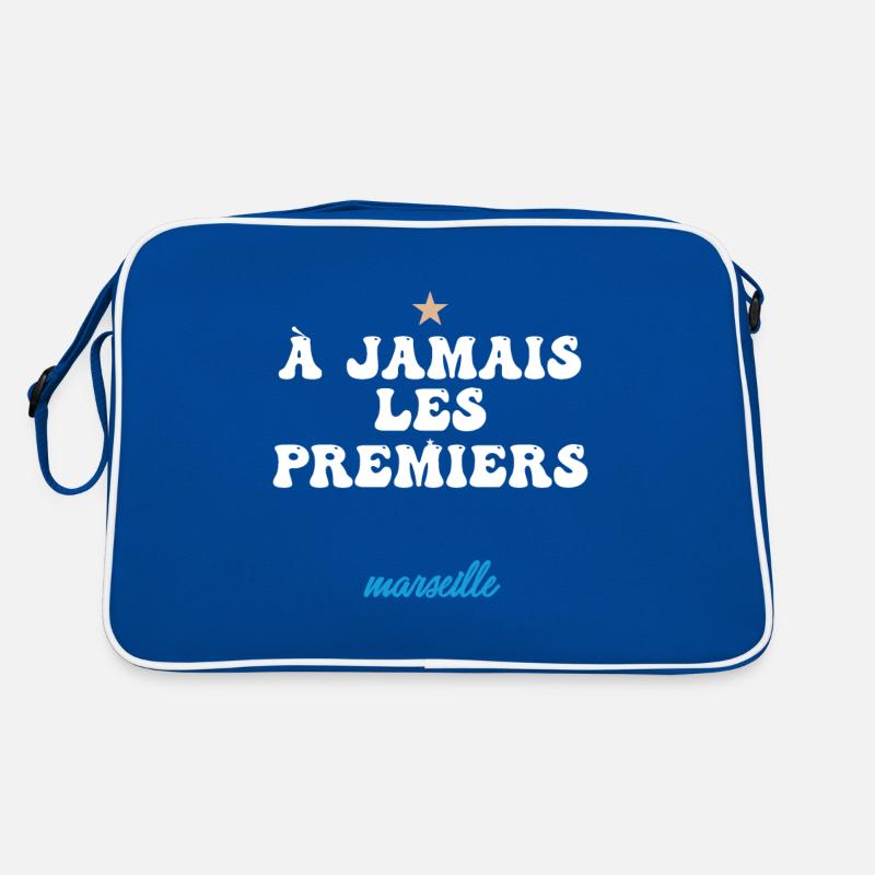 À JAMAIS LES PREMIERS (bleu) Sac Retro