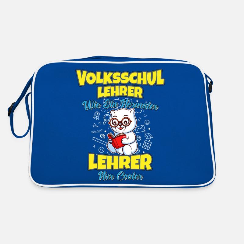 Volksschullehrer Volksschule Lehrkraft Lehrer Retro Tasche