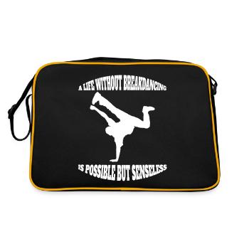Dance Sport Breakdance Gift Dancing Dancer - Retro Bag - black/gold - Back