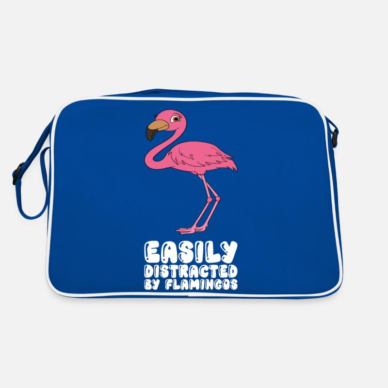 Funny flamingo graphics Retro Bag