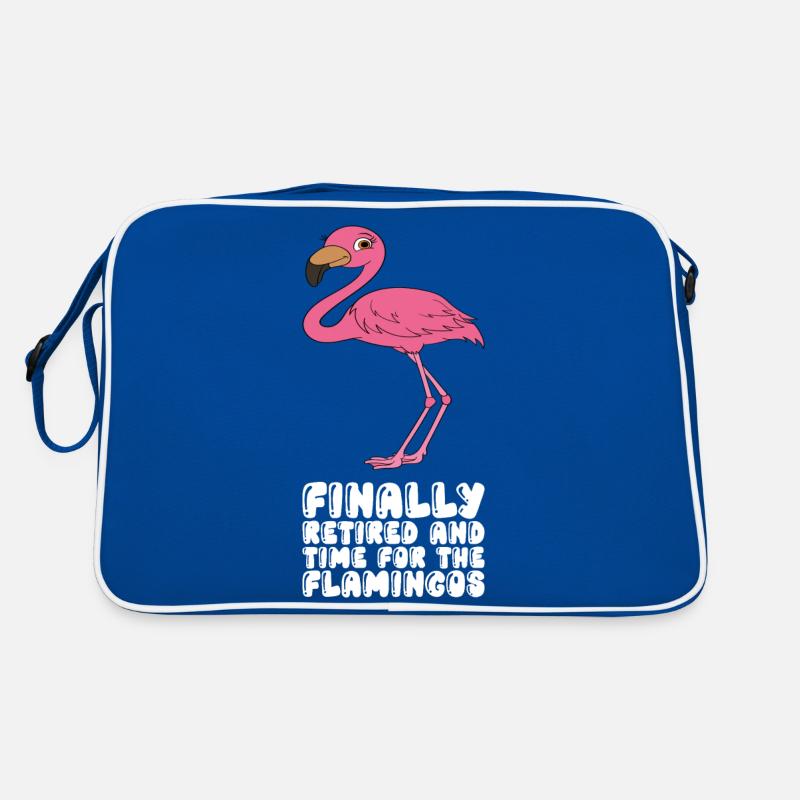 Funny flamingo graphics Retro Bag