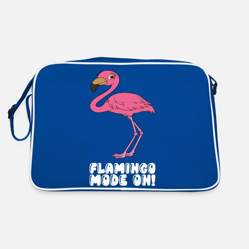 Funny flamingo graphics Retro Bag