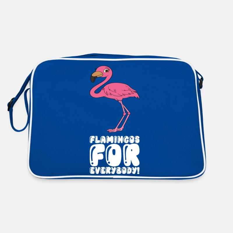 Funny flamingo graphics Retro Bag