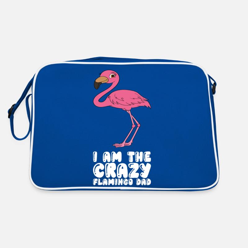 Funny flamingo graphics Retro Bag