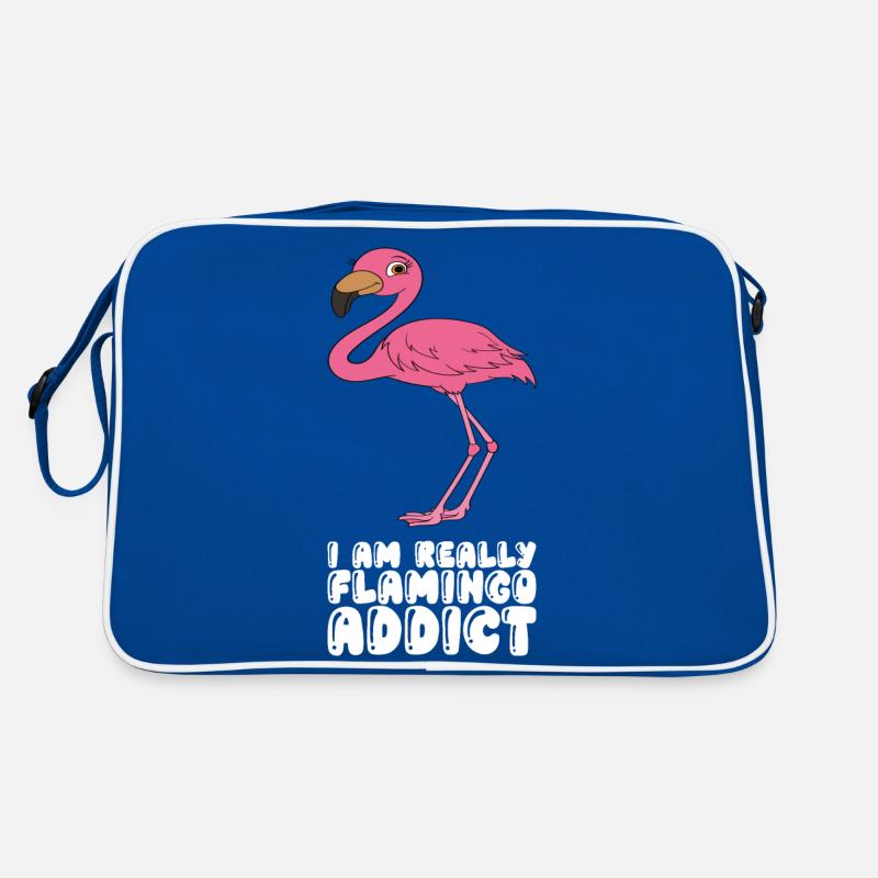 Funny flamingo graphics Retro Bag