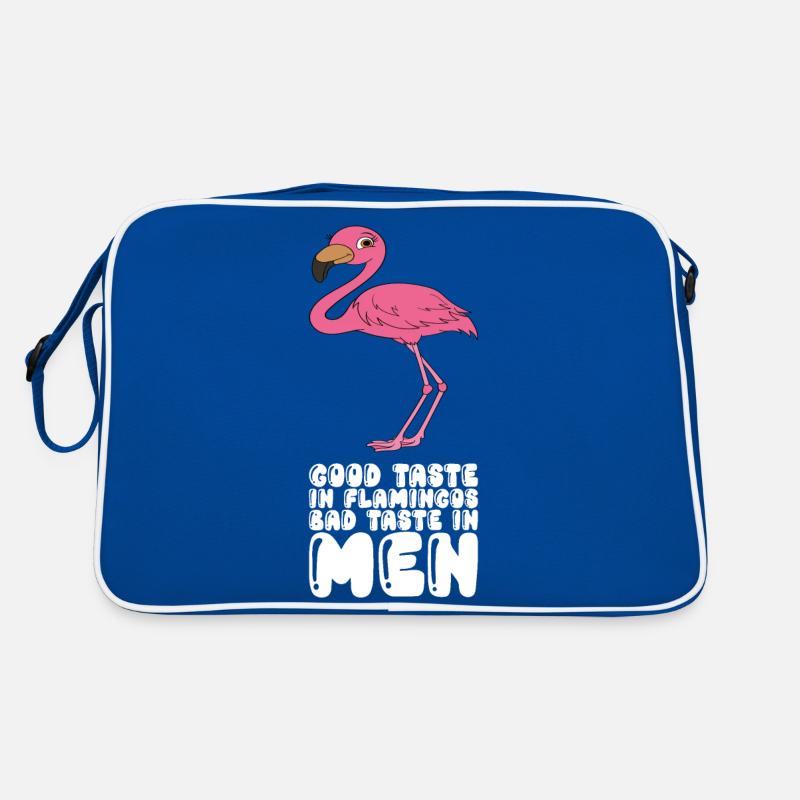 Funny flamingo graphics Retro Bag