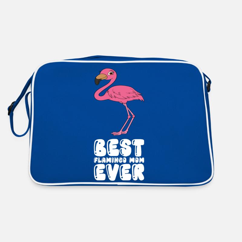 Funny flamingo graphics Retro Bag