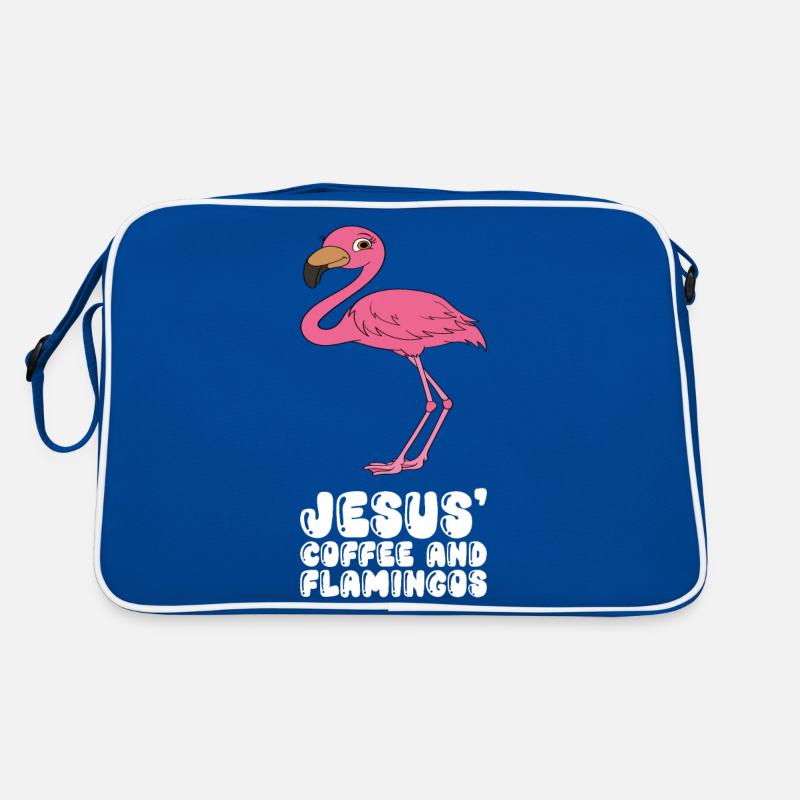 Funny flamingo graphics Retro Bag