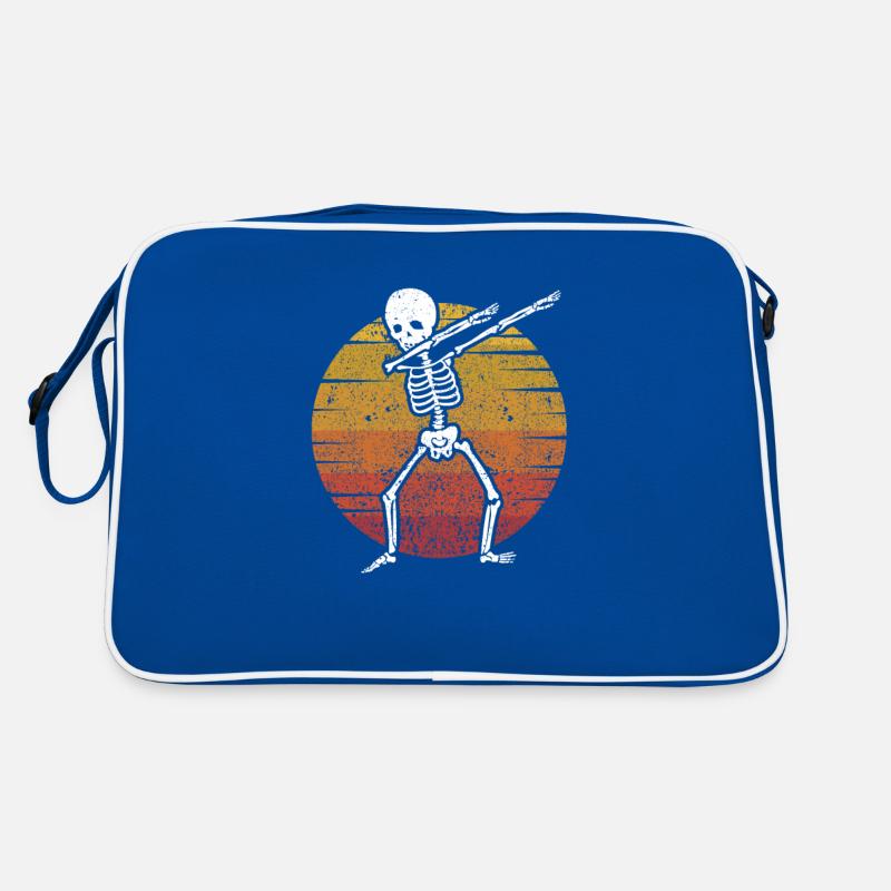 Halloween Dabbing Squelette Drôle Creepy Dab Sac Retro