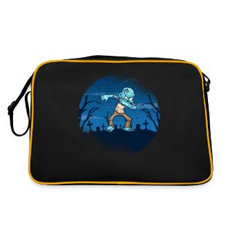 Halloween Dabbing Zombie Cerveau Drôle De Zombies Dab - Sac Retro - noir/or - Dos