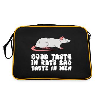 Good Taste In Rats Bad Taste In Men - Retro Bag - black/gold - Back